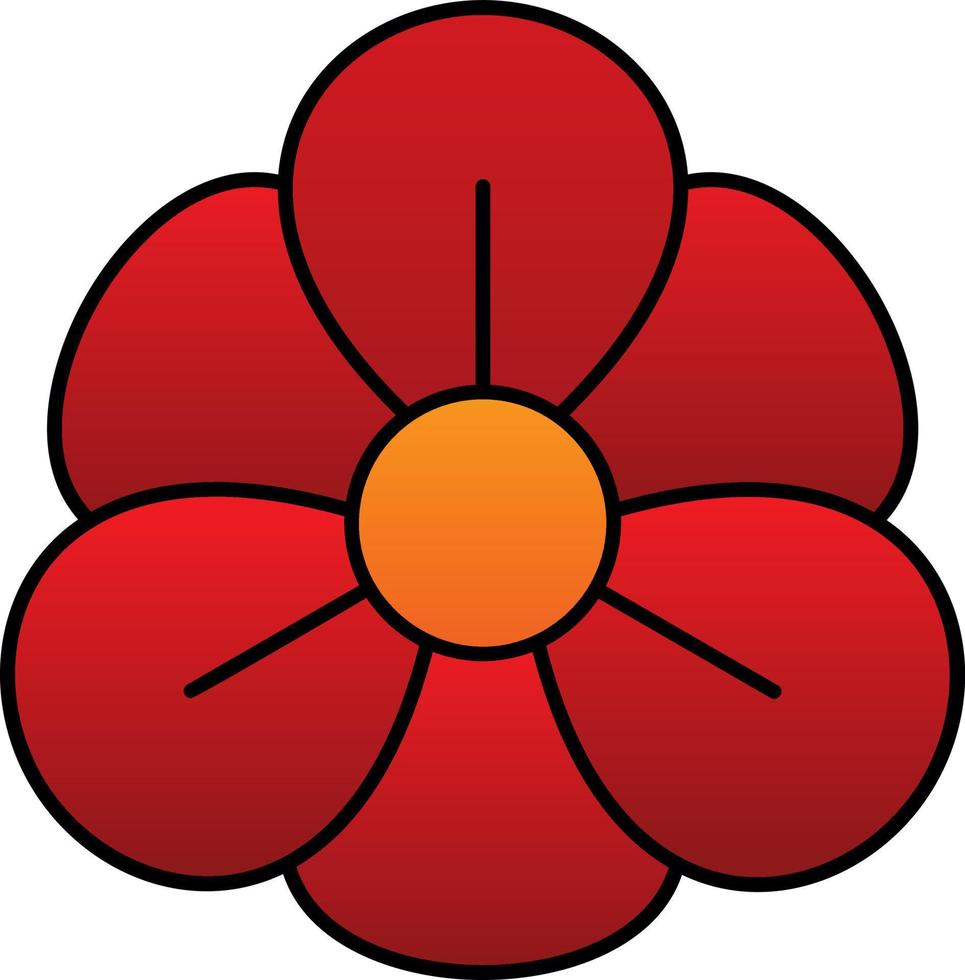 Nasturtium Vector Icon Design