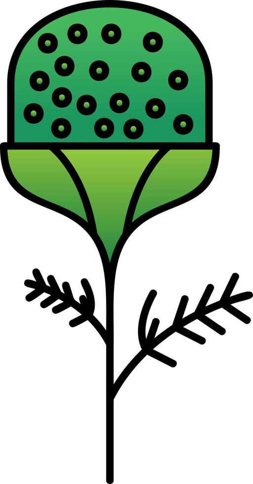 Pineappleweed Vector Icon Design