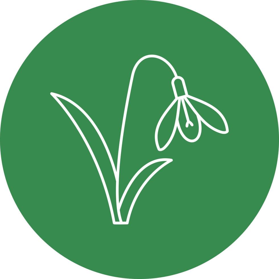 Snowdrop Vector Icon Design