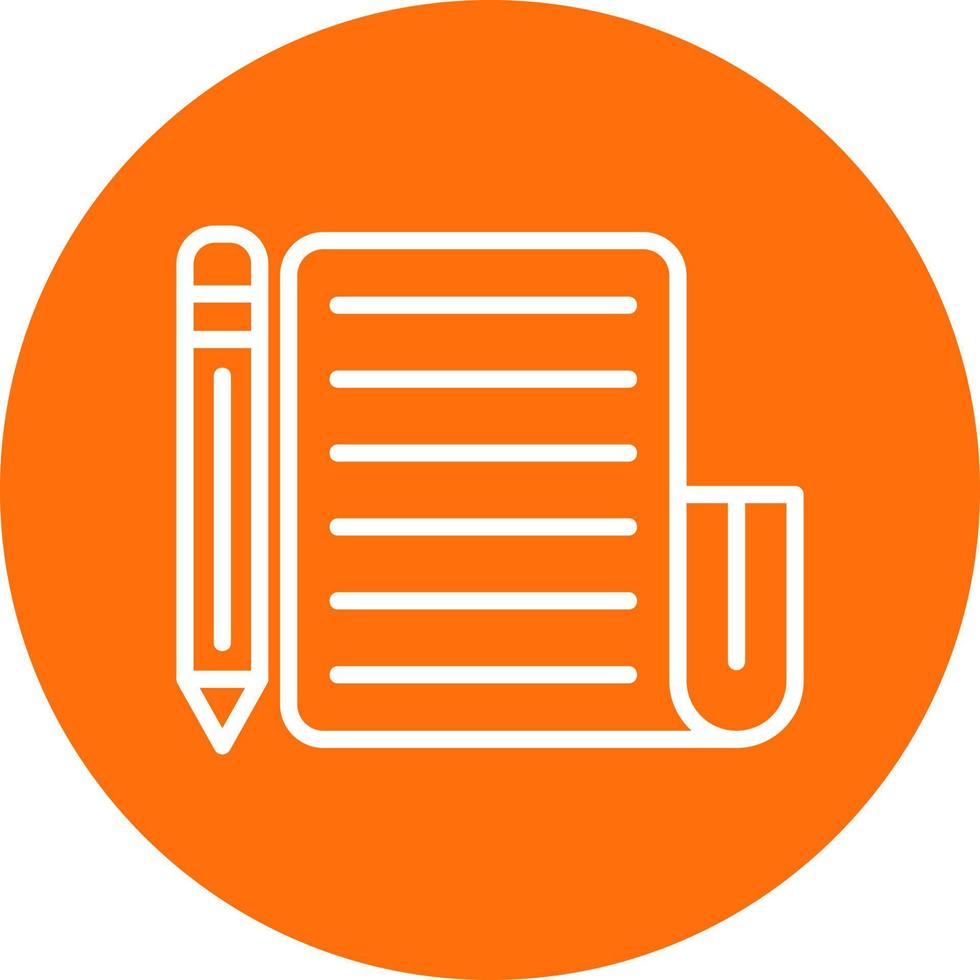Writing Vector Icon Design