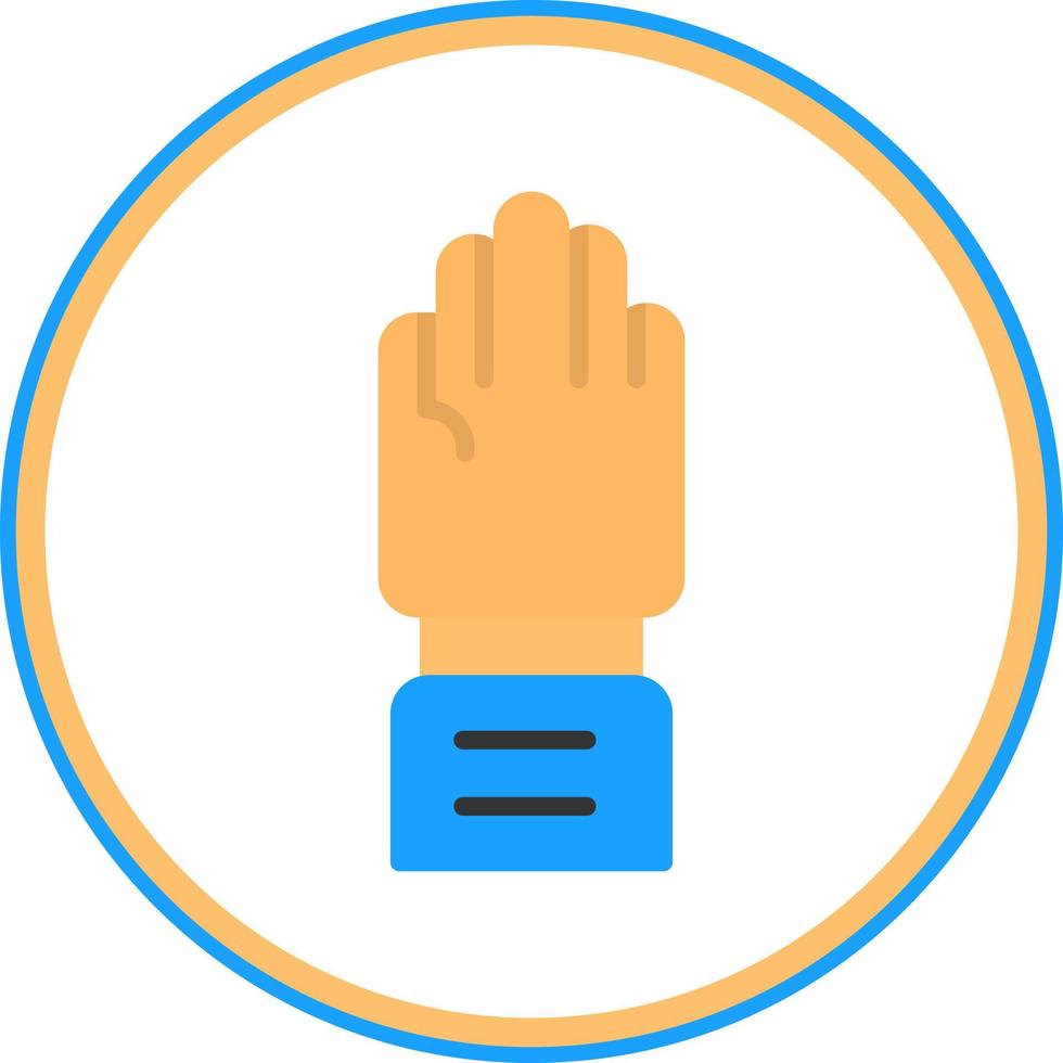 Raise Hand Vector Icon Design