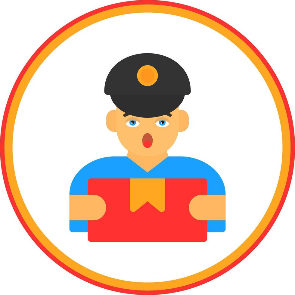 Delivery Man Vector Icon Design