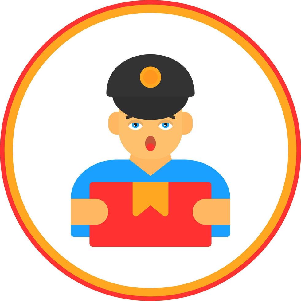 Delivery Man Vector Icon Design