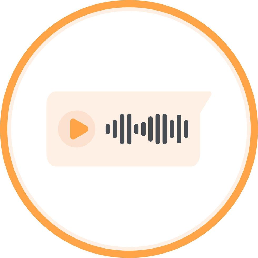 Voice Message Vector Icon Design