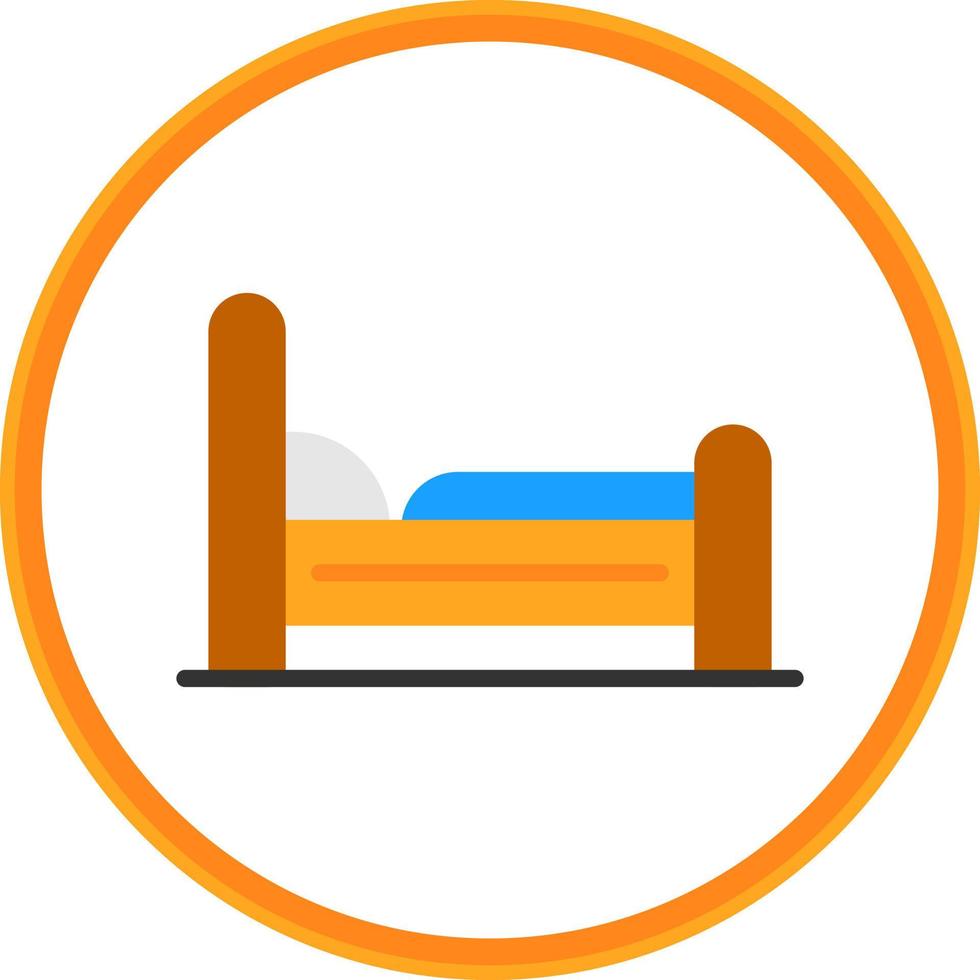 Bed Vector Icon Design