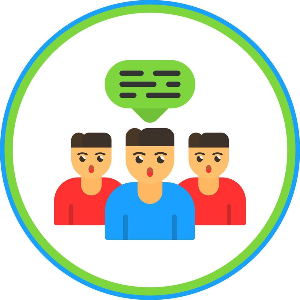 Discussion Vector Icon Design