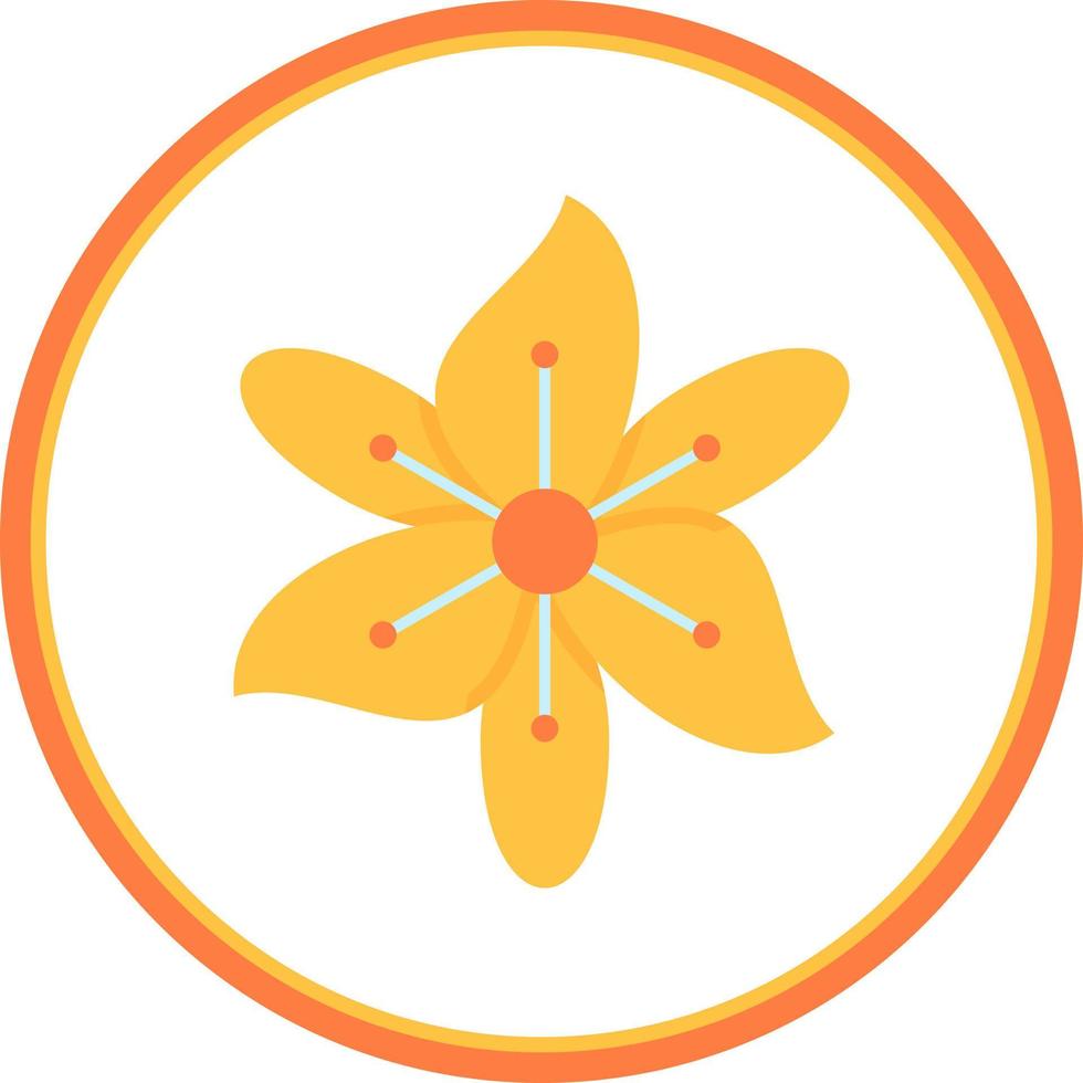 Freesia Vector Icon Design