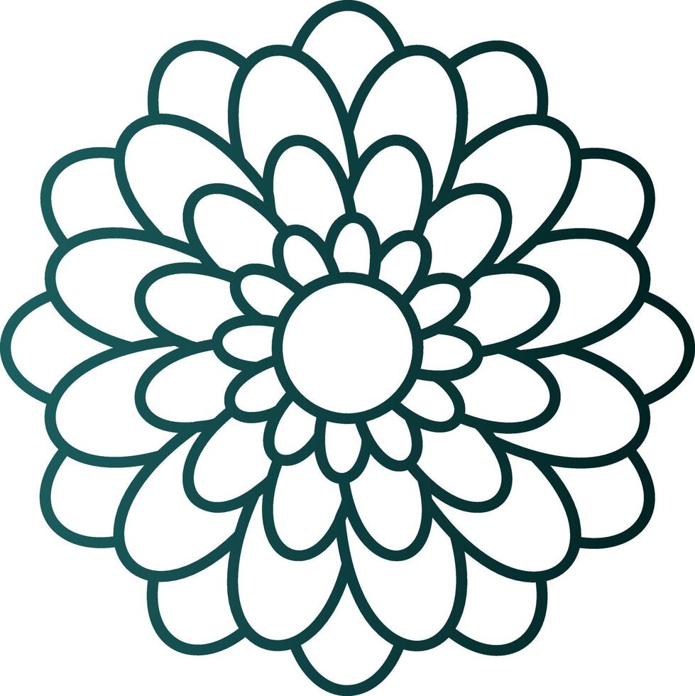 Chrysanthemum Vector Icon Design