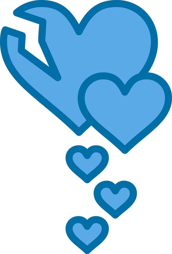 Broken Heart Vector Icon Design