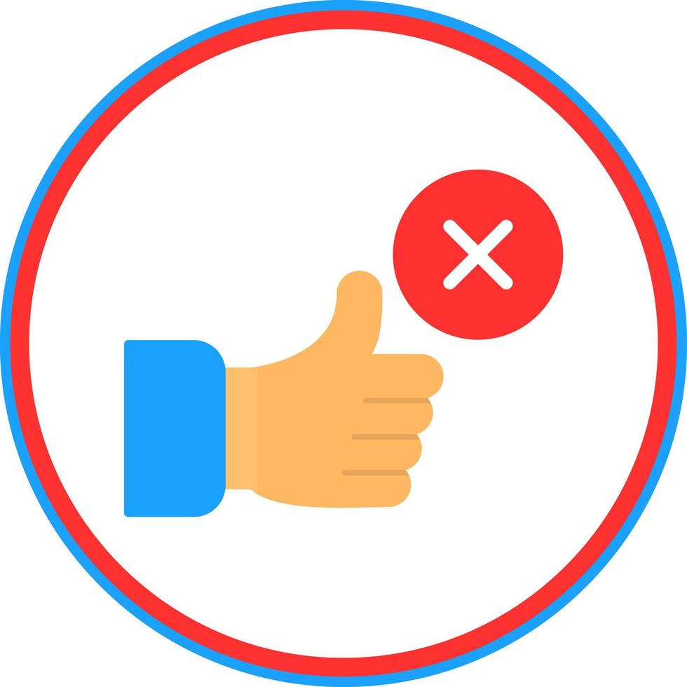 Disagree Vector Icon Design
