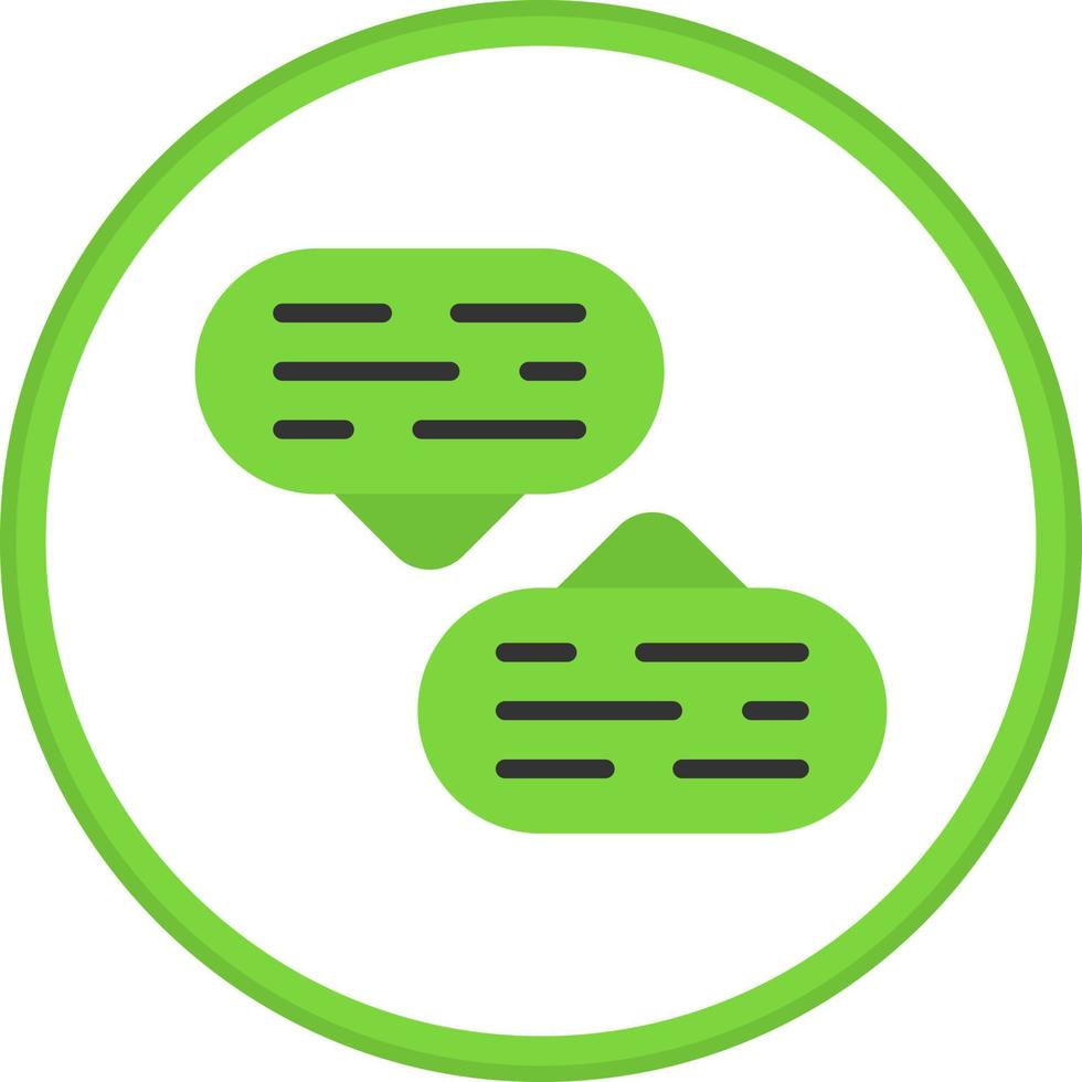 Conversation Vector Icon Design