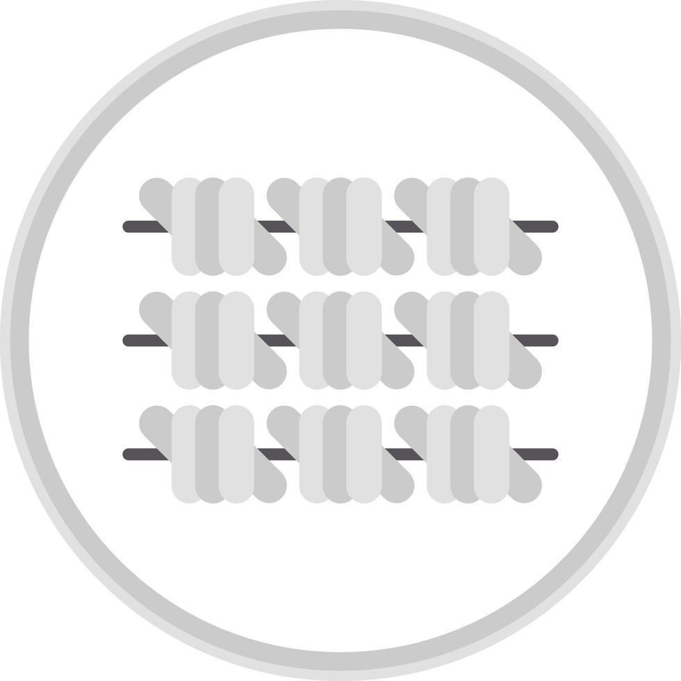 Barbed Wire Vector Icon Design