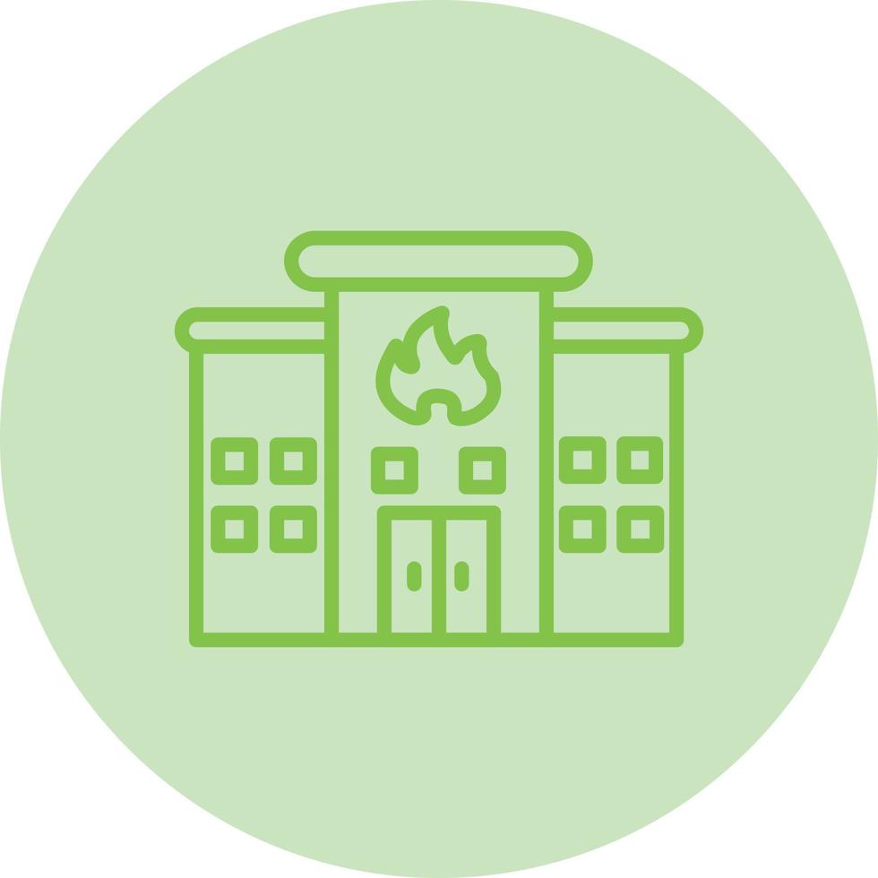 Fire Station Vector Icon