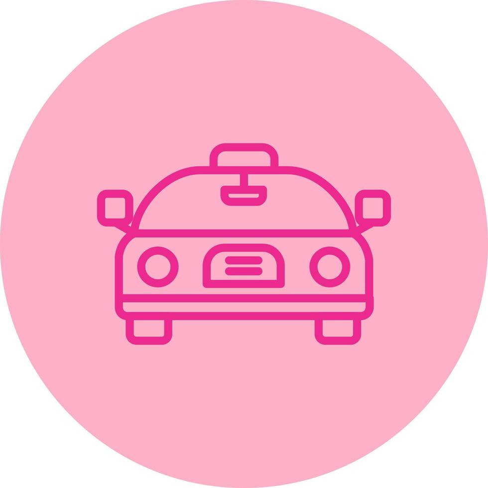 icono de vector de taxi