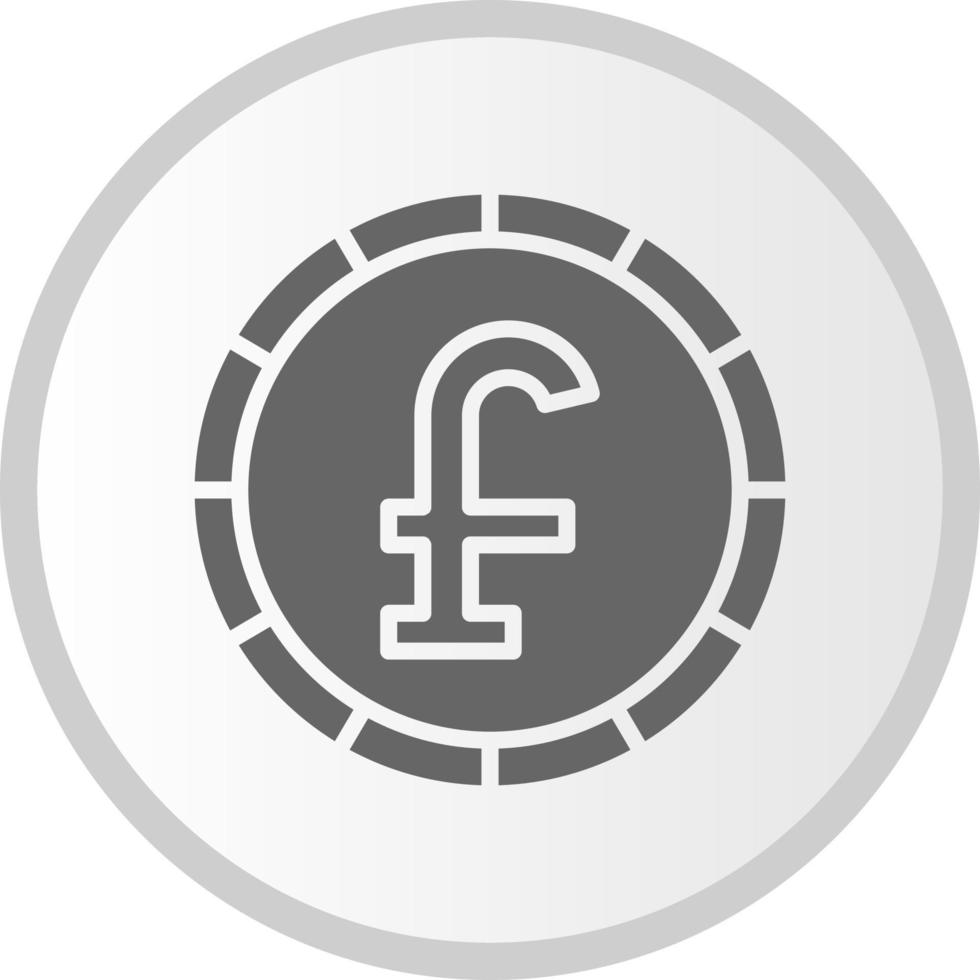 icono de vector de moneda de libra