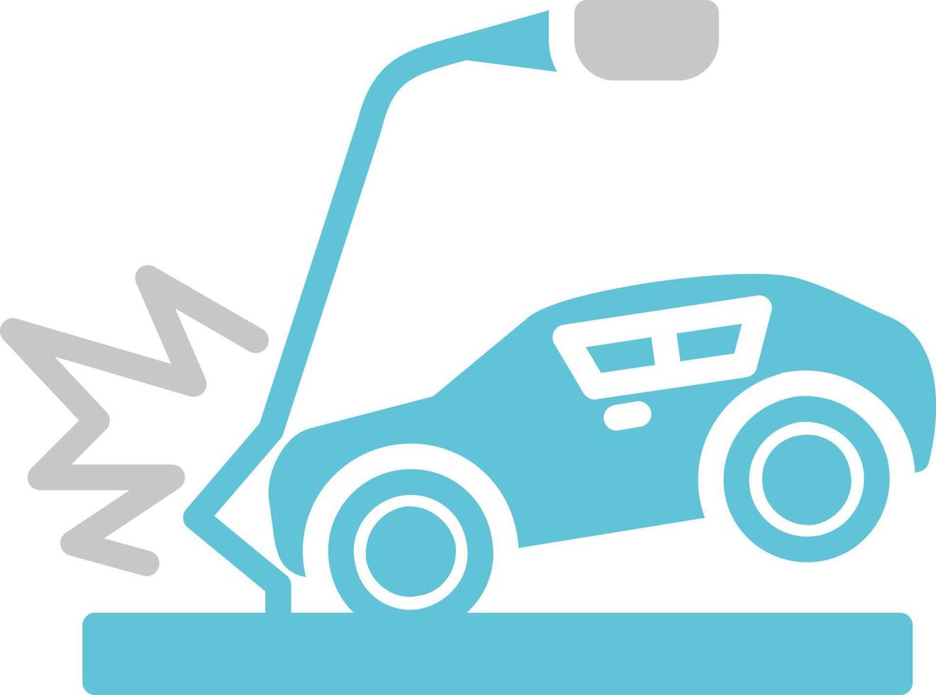 Accident Car Vector Icon