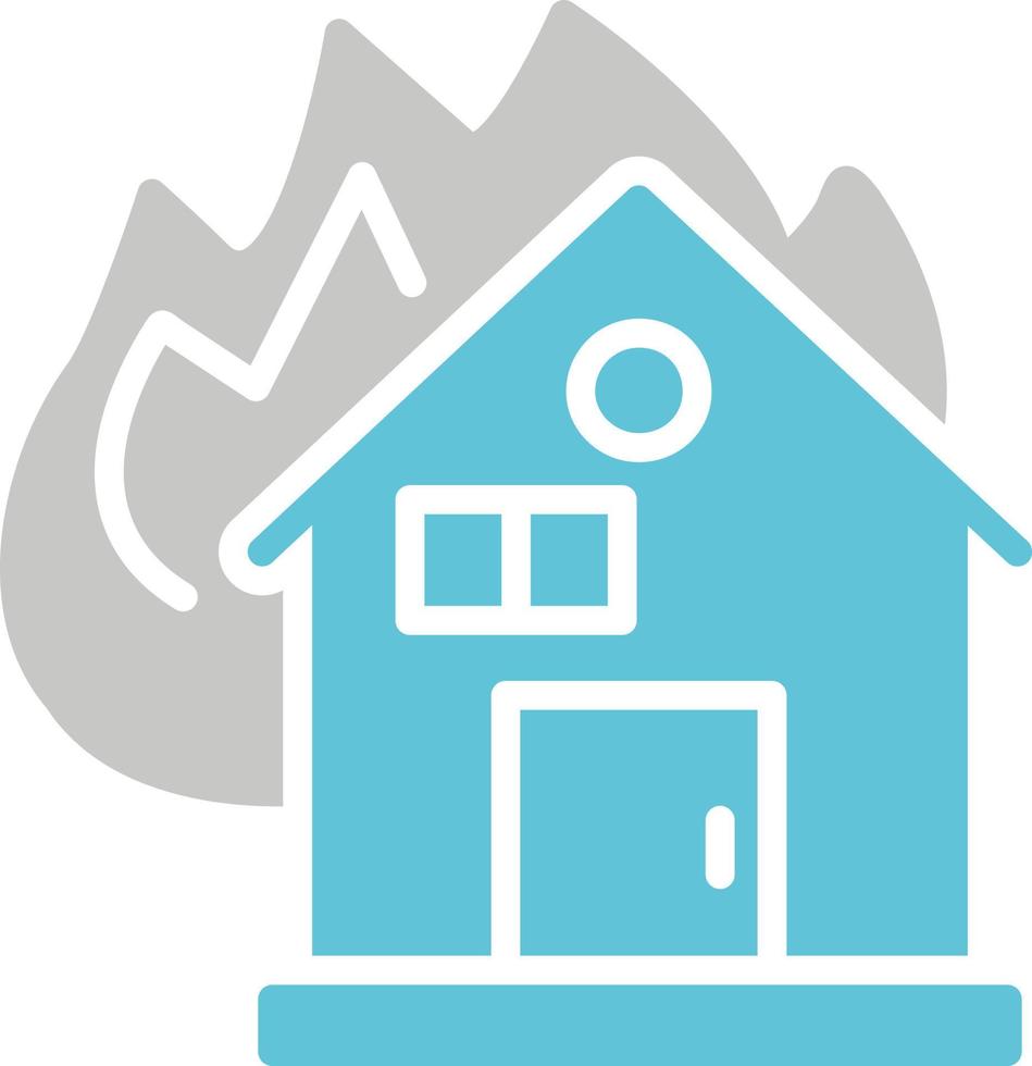 House Burning Vector Icon