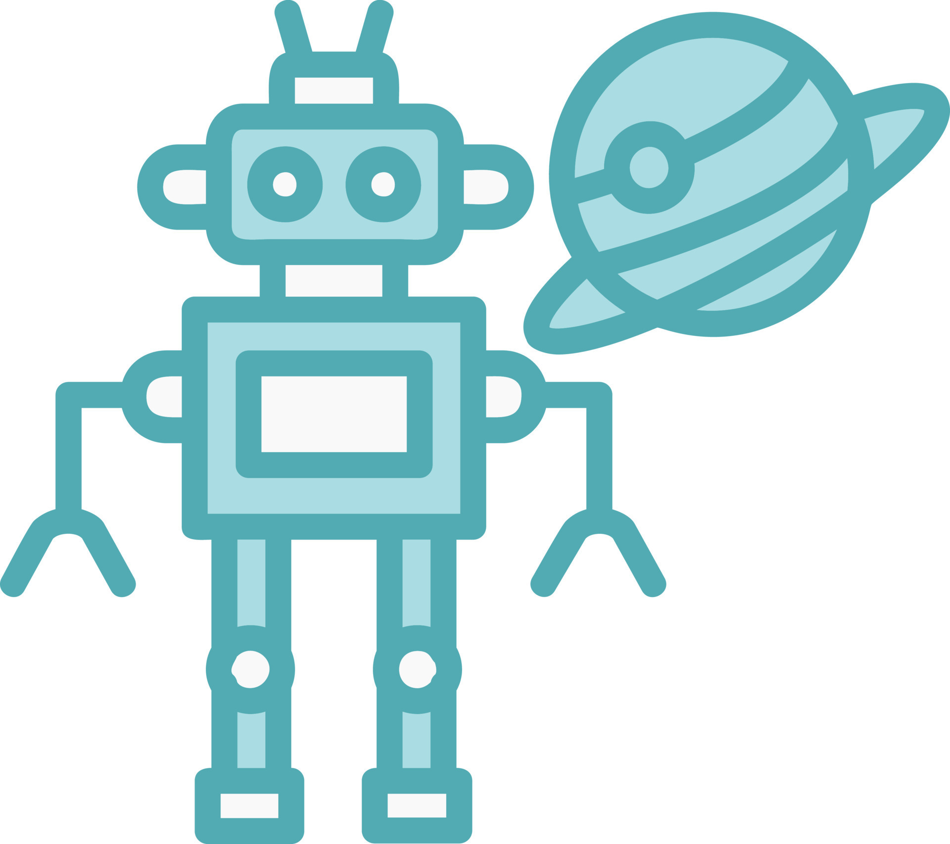 Space Robot Vector Icon 16499519 Vector Art at Vecteezy