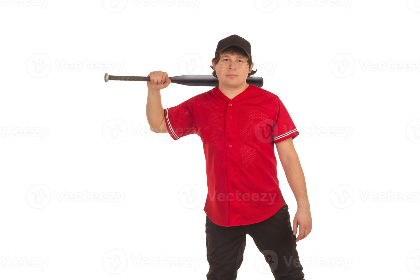 Baceball player with a bat photo