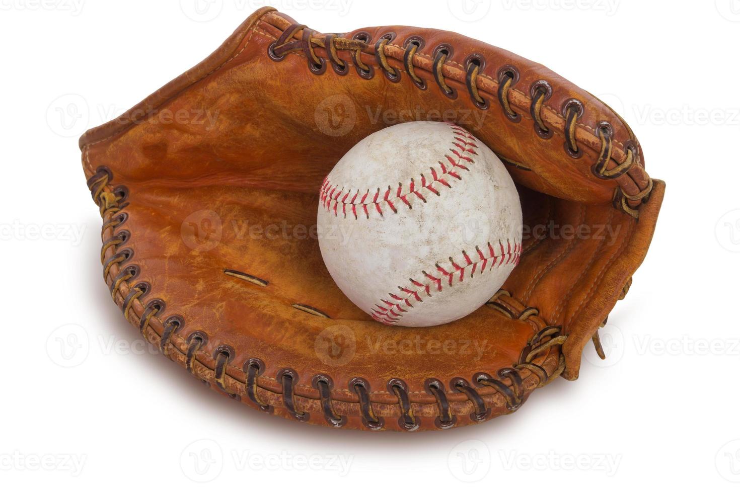 Baceball glove and a ball photo