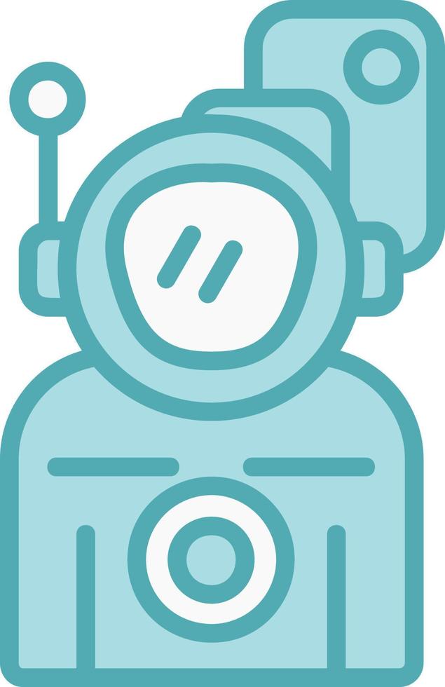 Astronaut Camera Vector Icon