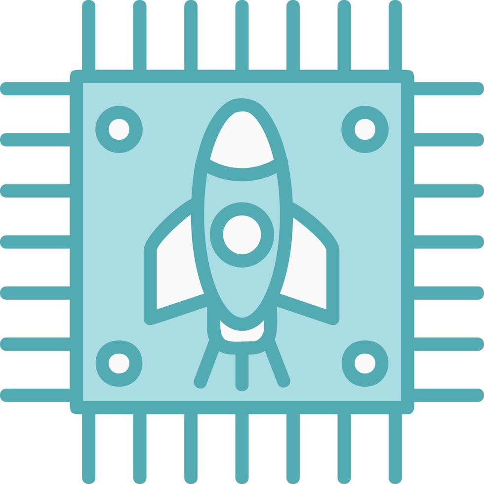 Rocket Chip Vector Icon
