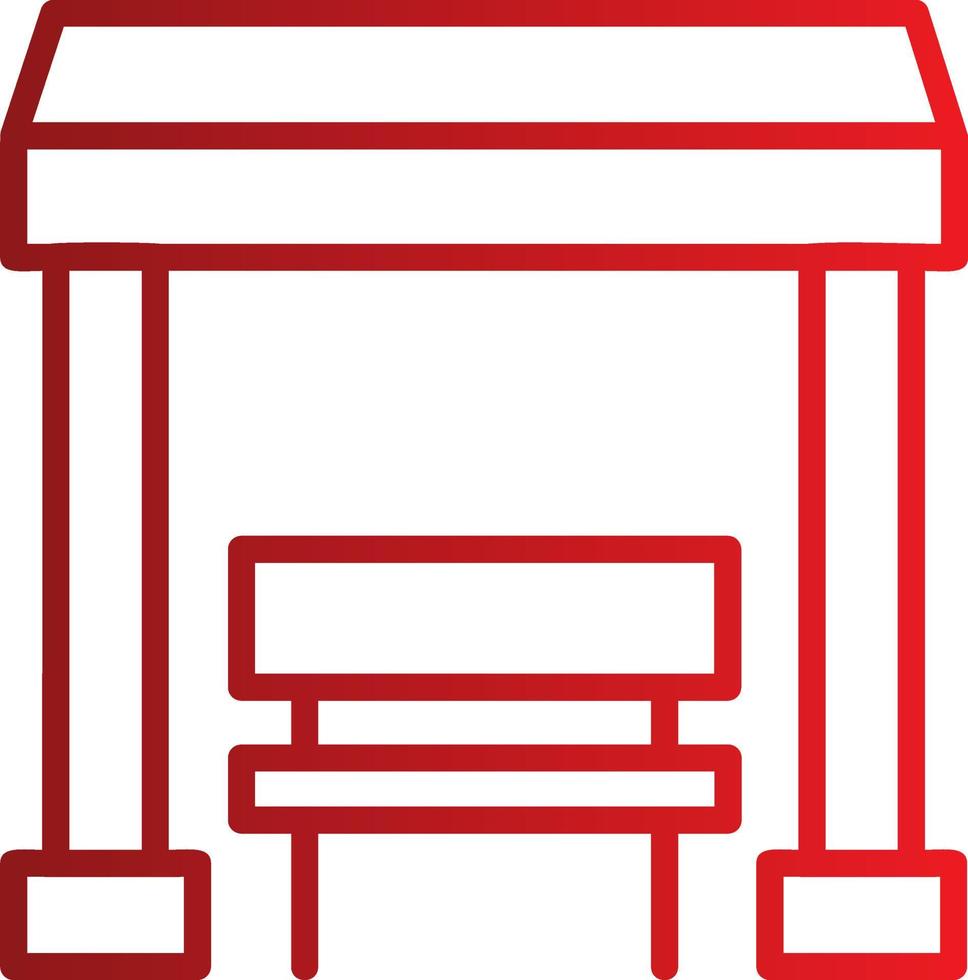 Bus Station Vector Icon