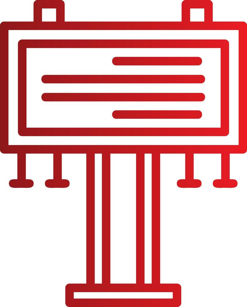 Billboard Vector Icon