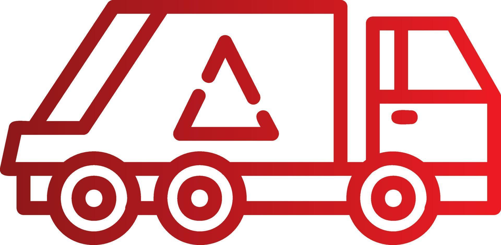 Trash Truck Vector Icon