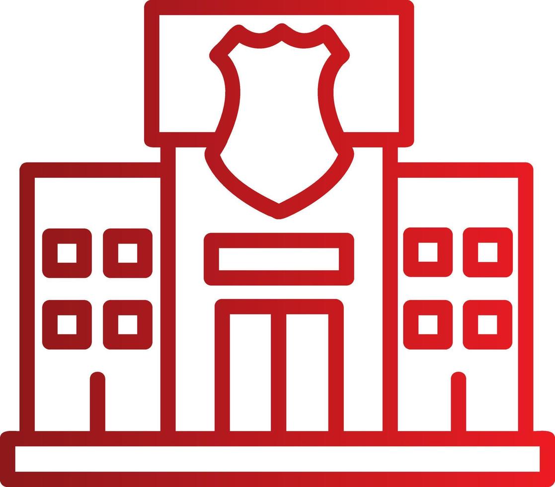 Police Station Vector Icon