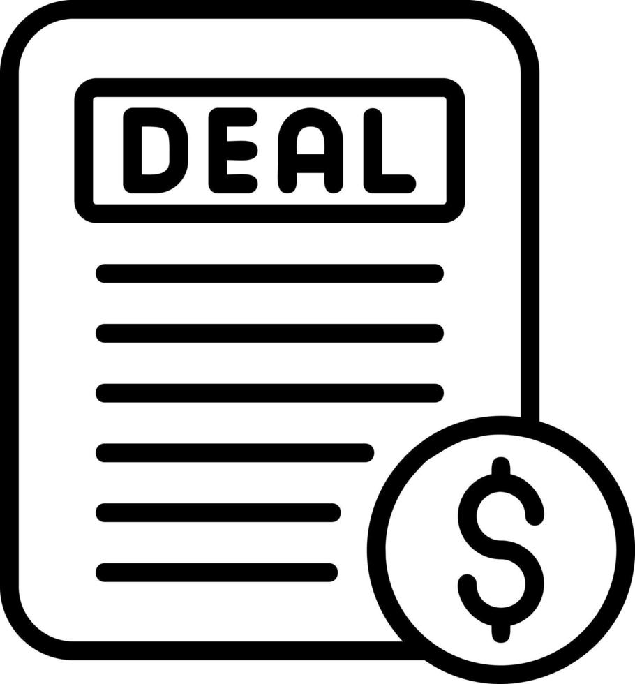 Business Deal Vector Icon Design