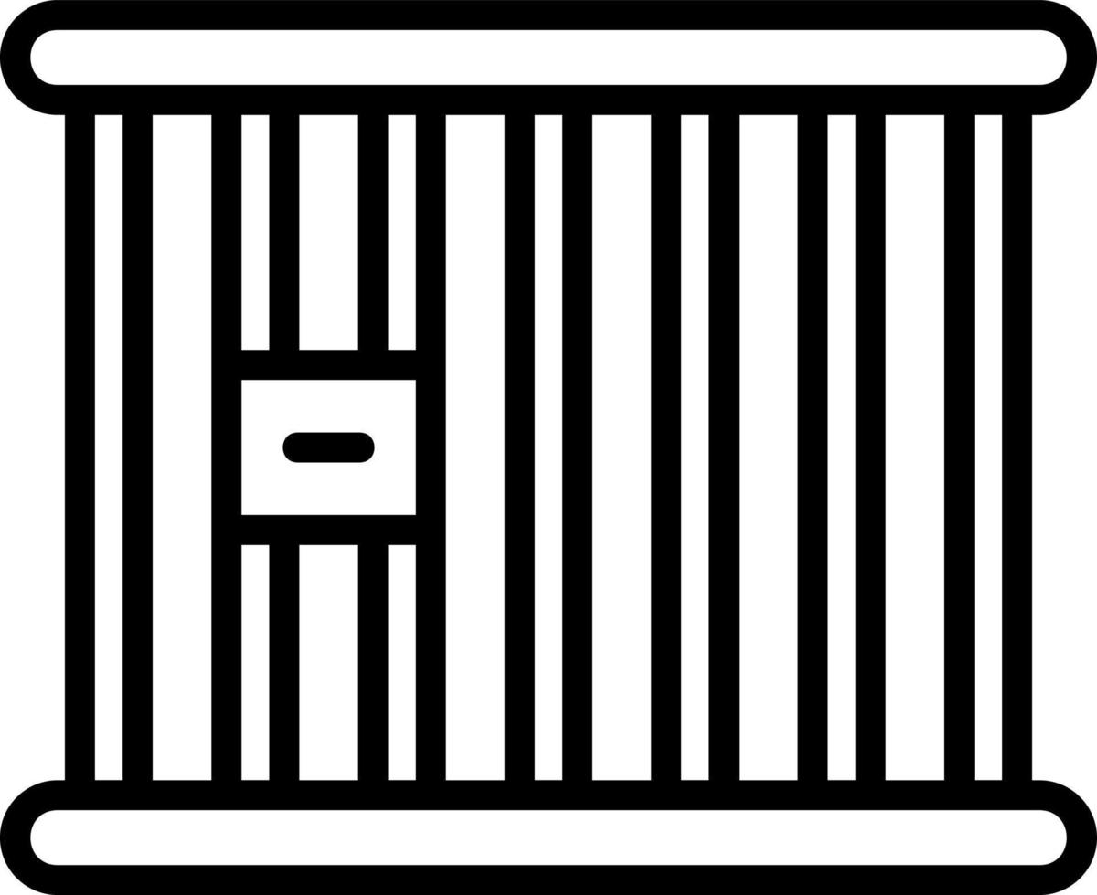 Prison Cell Vector Icon Design