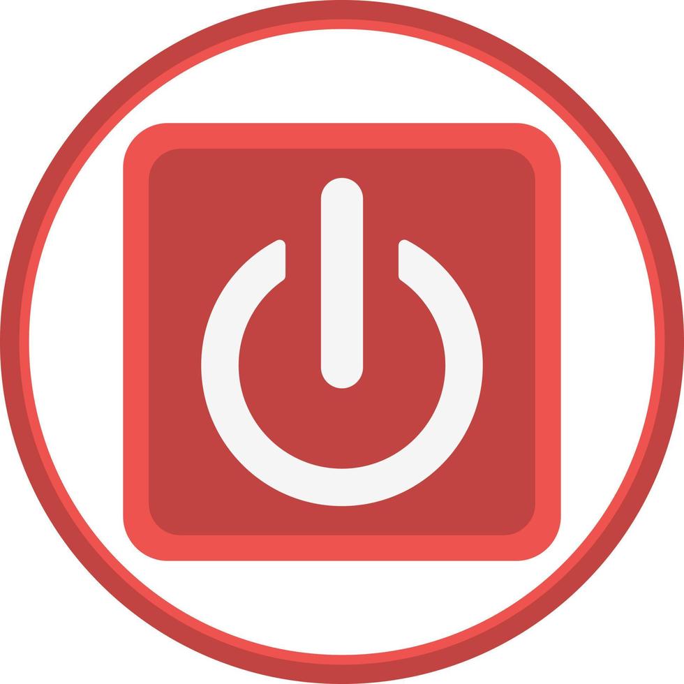 Power Button Vector Icon Design