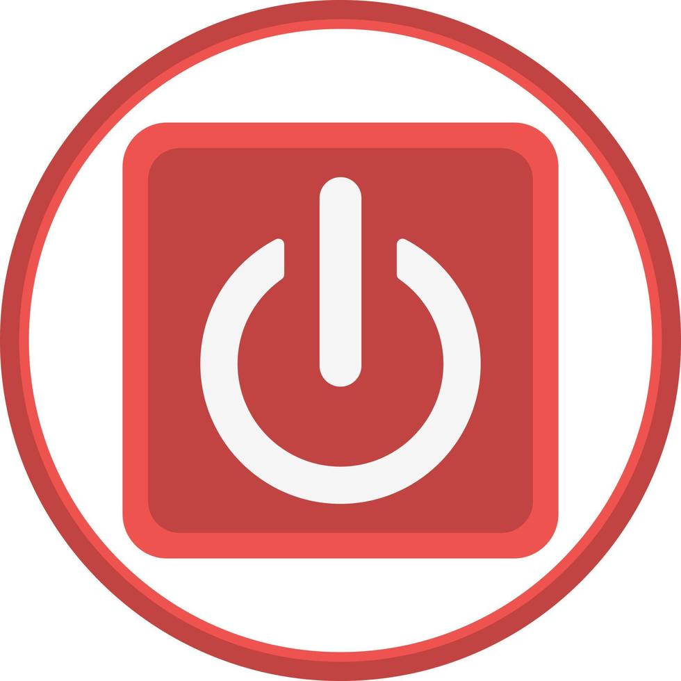 Power Button Vector Icon Design