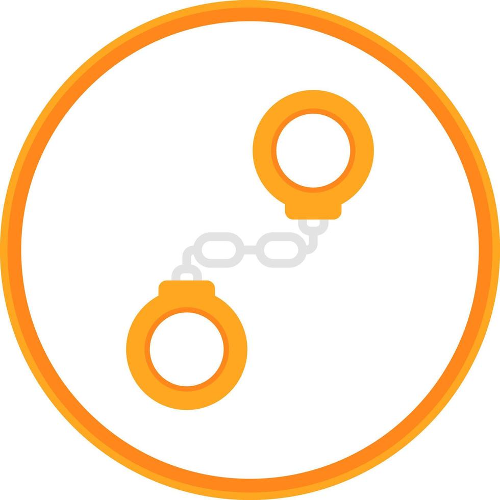 Handcuffs Vector Icon Design