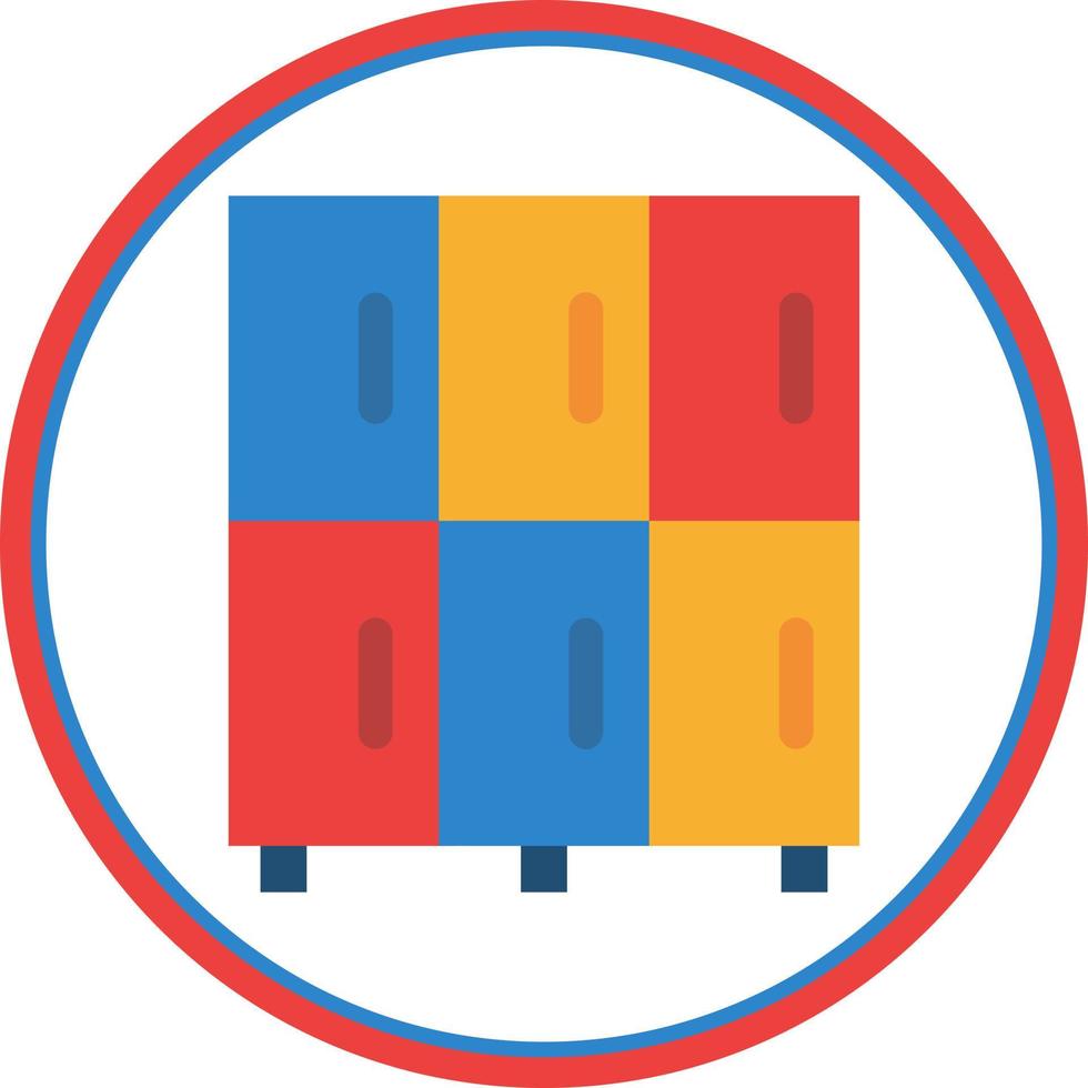 Locker Vector Icon Design