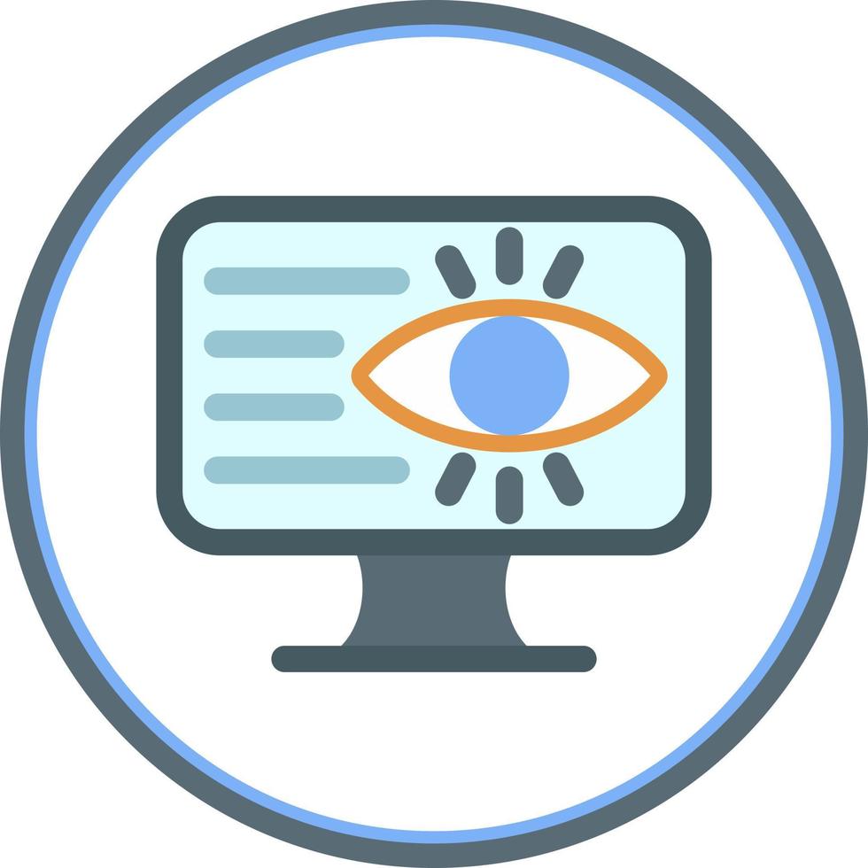 diseño de icono de vector de privacidad en línea