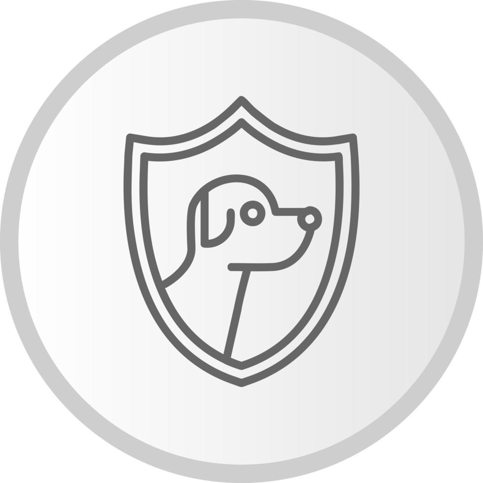 icono de vector de seguro de mascota