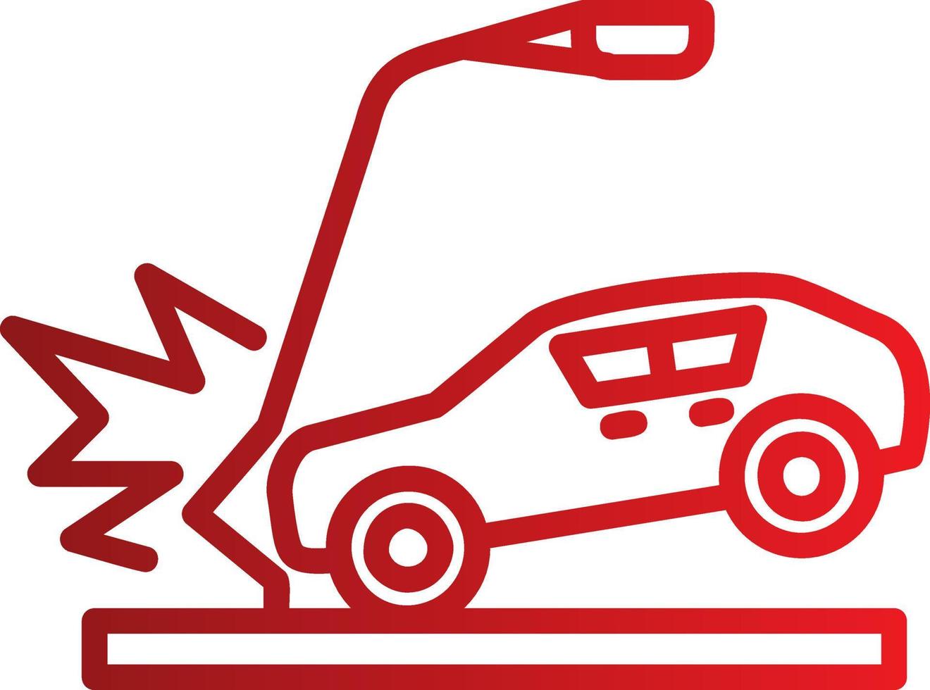 Accident Car Vector Icon