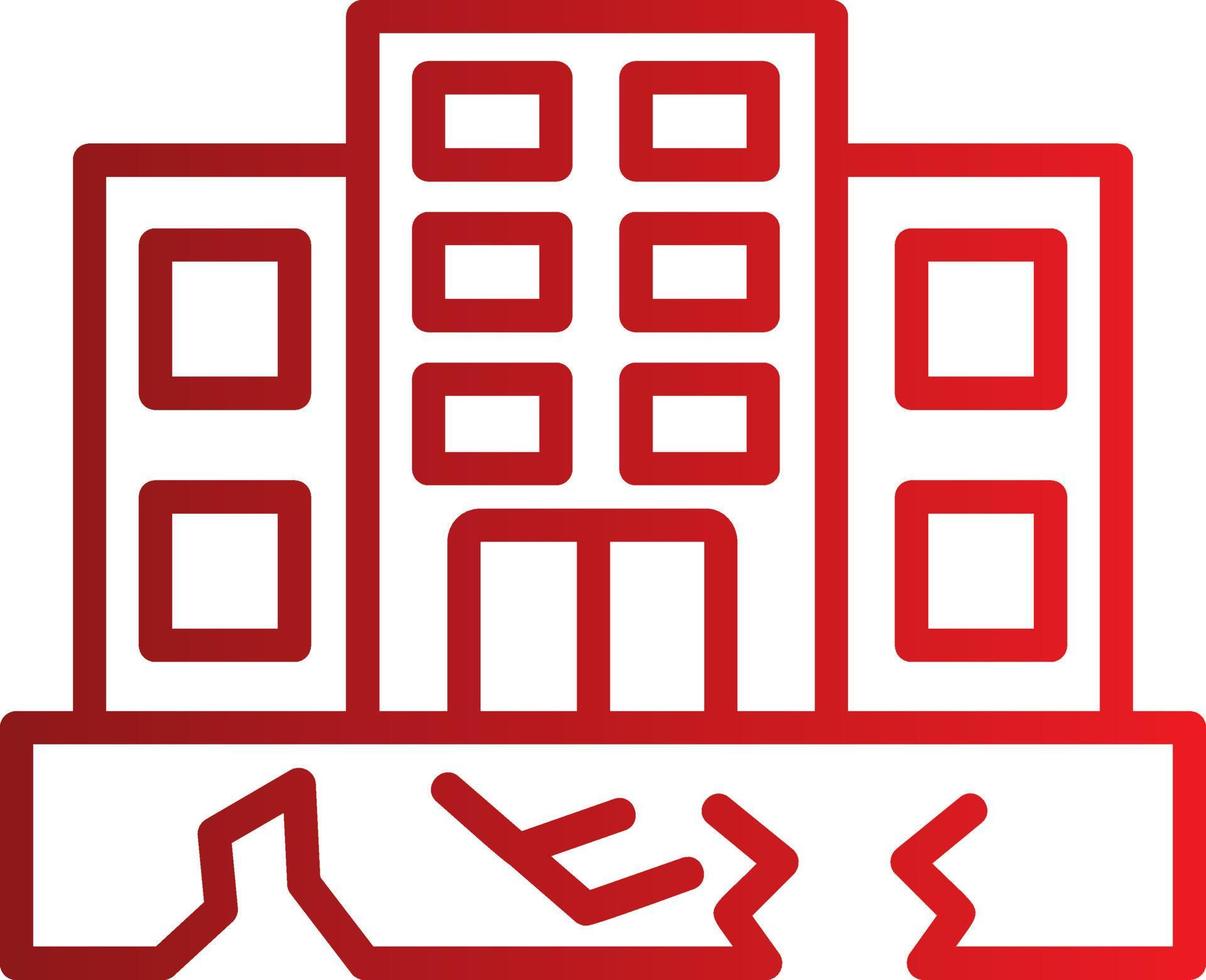 Earthquake Vector Icon