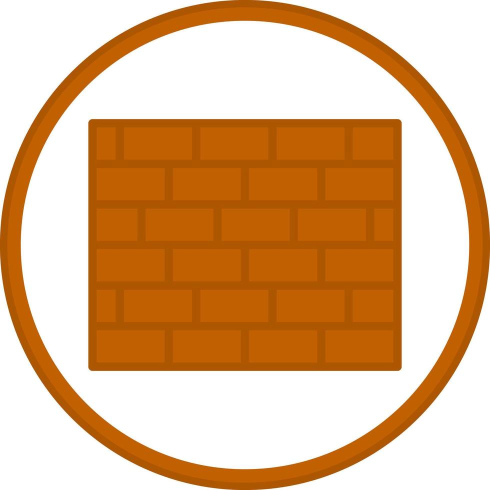 Brickwall Vector Icon Design