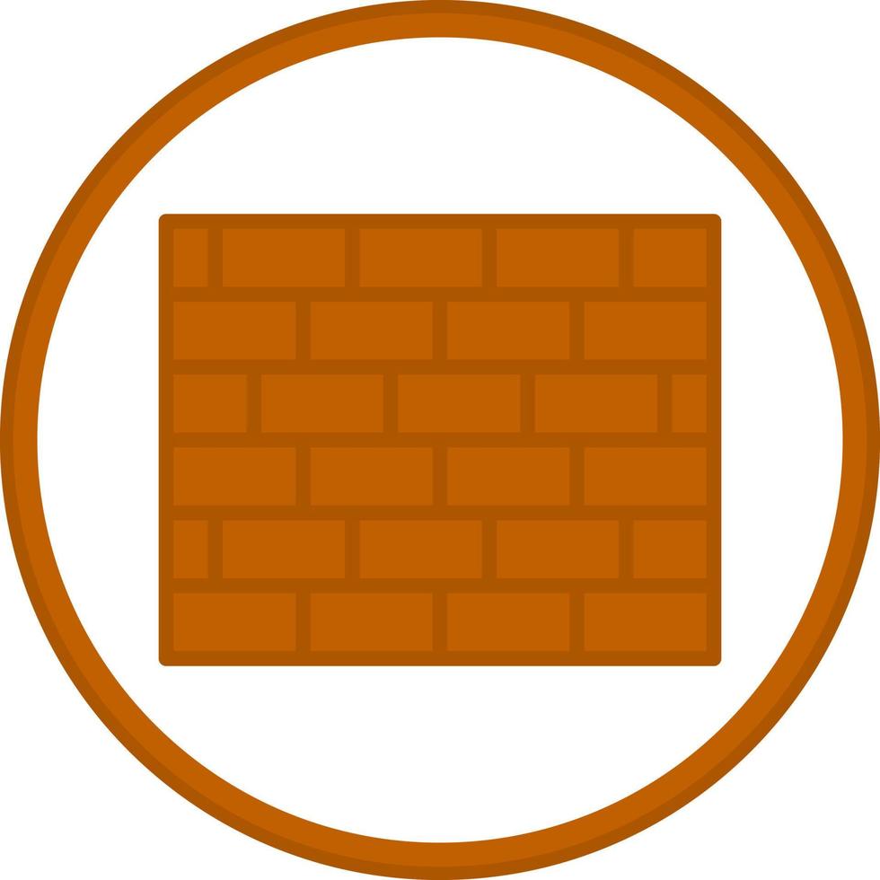 Brickwall Vector Icon Design