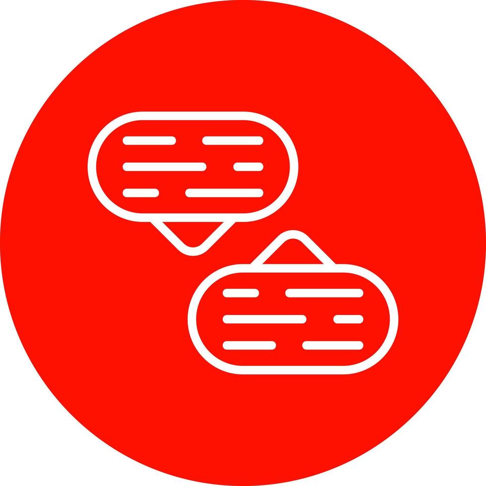 Conversation Vector Icon Design