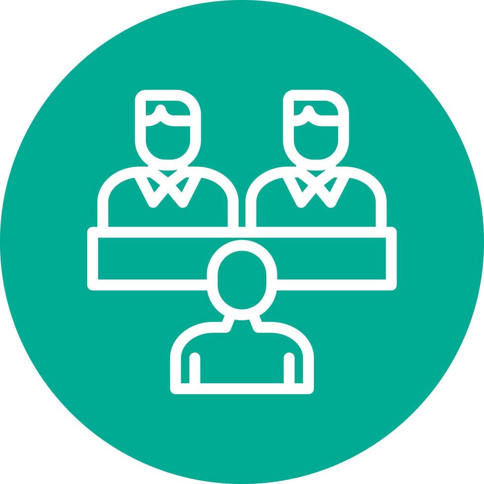 Job Interview Vector Icon Design
