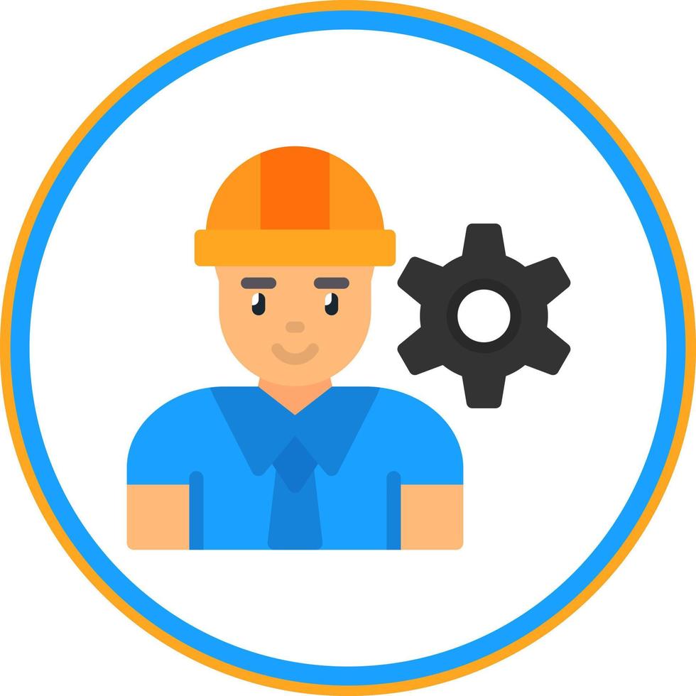 Engineer Vector Icon Design