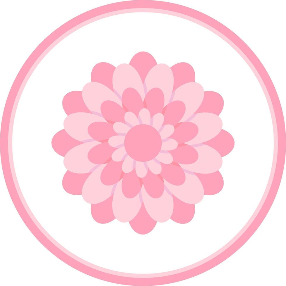Chrysanthemum Vector Icon Design