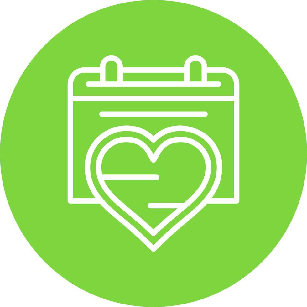 diseño de icono de vector de fecha romántica