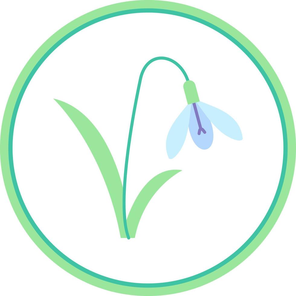 Snowdrop Vector Icon Design