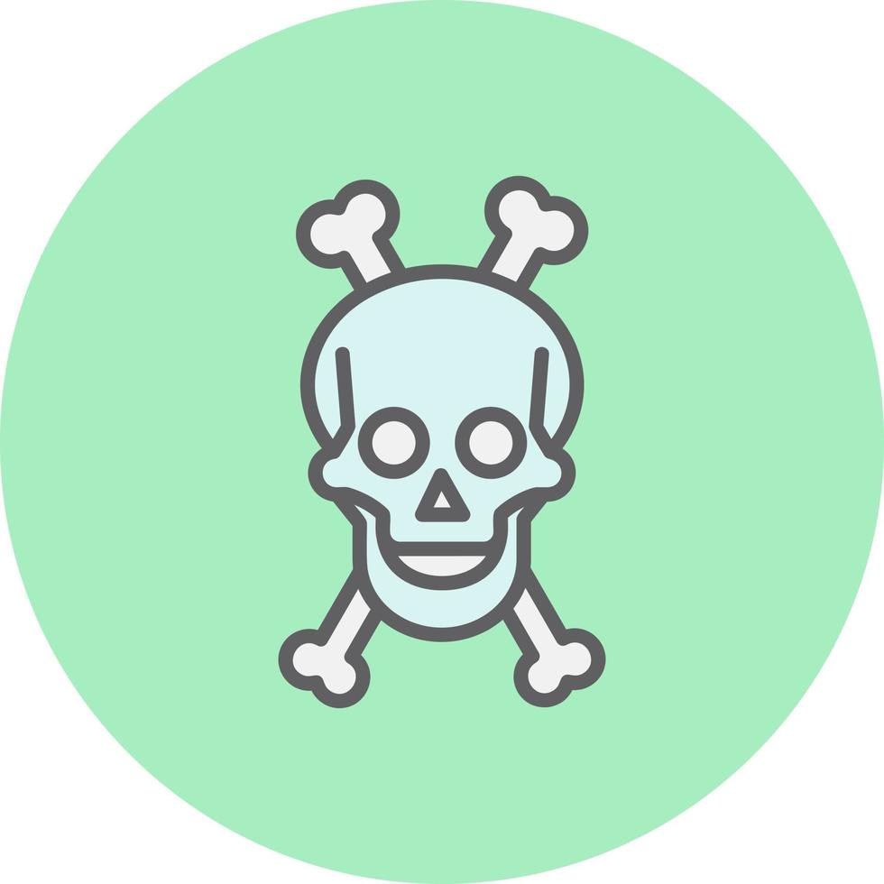 Skull And Bones Vector Icon