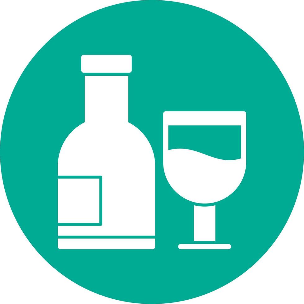 Alcoholic Drink Vector Icon Design